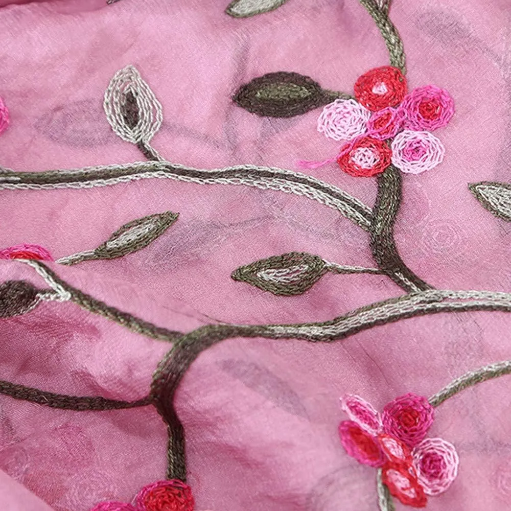 YOLAI Silk Scarves For Women Floral Print Satin Long Scarf For Headscarf Hair Wraps Shawl Fashion Birth Flower