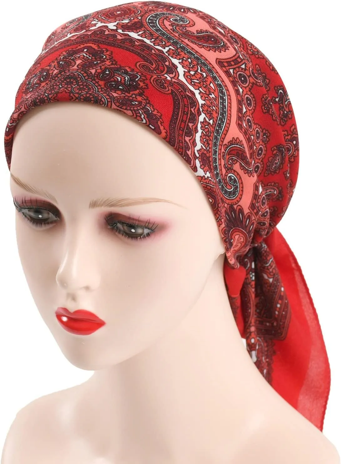 YOLAI Western Neck Scarf For Men Black Neckerchief Women Cotton Hair Scarf Ladies Short Bandana Paisley Scarf