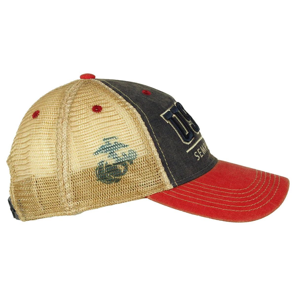 YOUTH USMC Semper Fidelis Vintage Trucker Hat