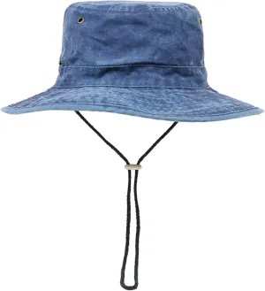 Zando Cotton Fishing Men Cap Outdoor Safari Hats Wide Brim Boonie Hat for Men Foldable Double-Sided Sun Bucket Hat