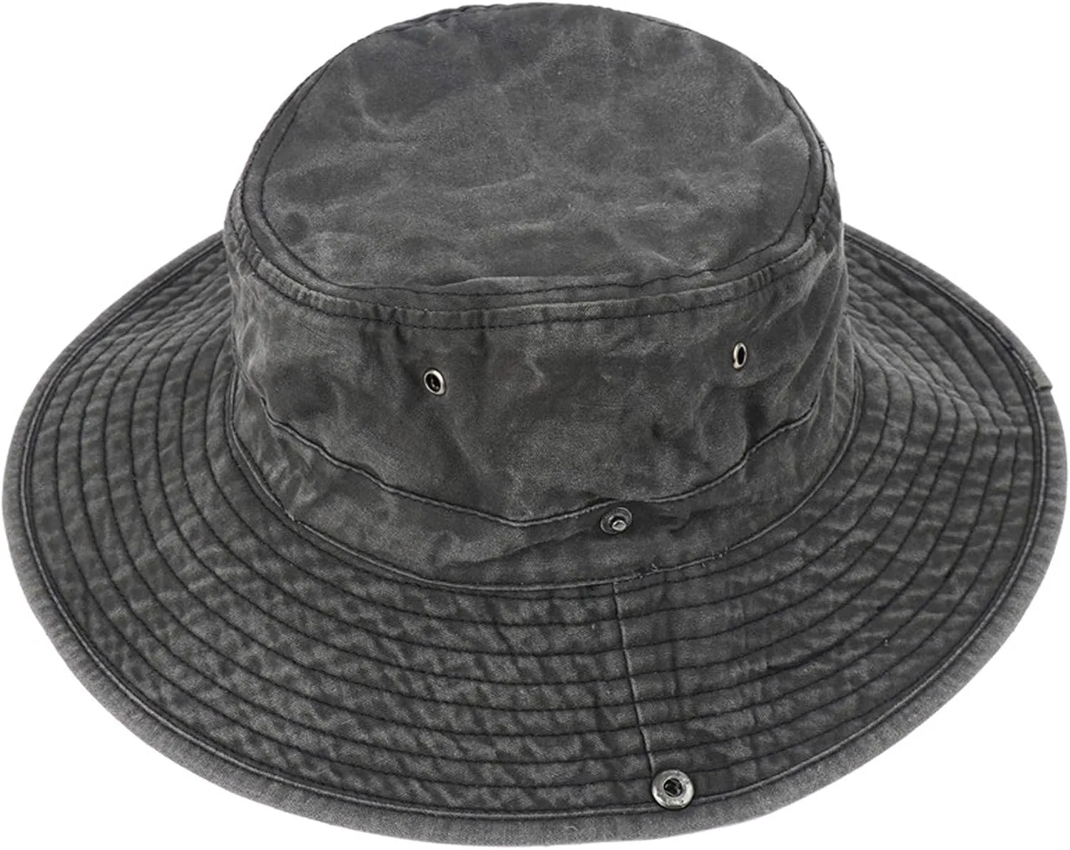Zando Cotton Fishing Men Cap Outdoor Safari Hats Wide Brim Boonie Hat for Men Foldable Double-Sided Sun Bucket Hat