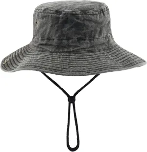 Zando Cotton Fishing Men Cap Outdoor Safari Hats Wide Brim Boonie Hat for Men Foldable Double-Sided Sun Bucket Hat