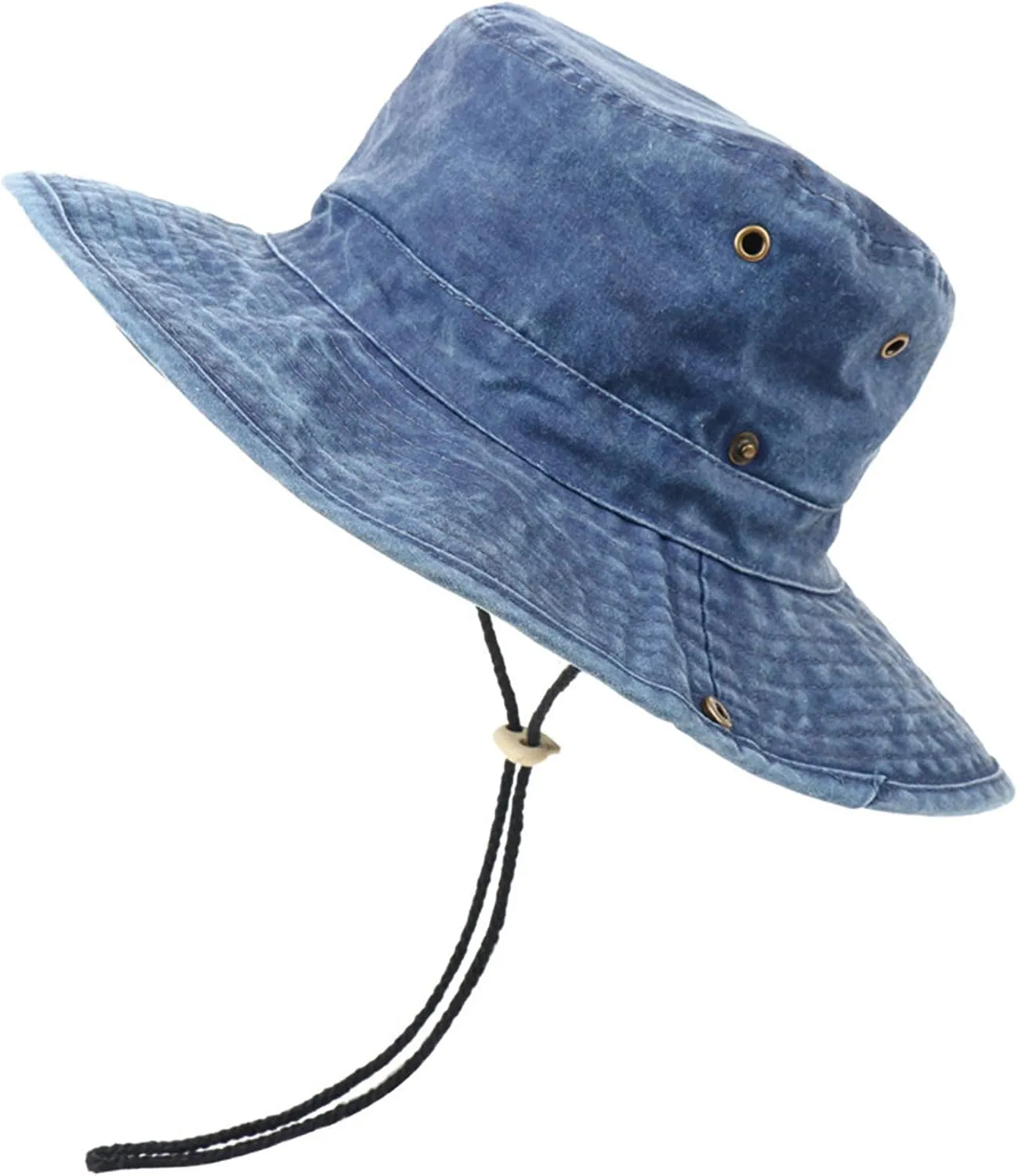 Zando Cotton Fishing Men Cap Outdoor Safari Hats Wide Brim Boonie Hat for Men Foldable Double-Sided Sun Bucket Hat