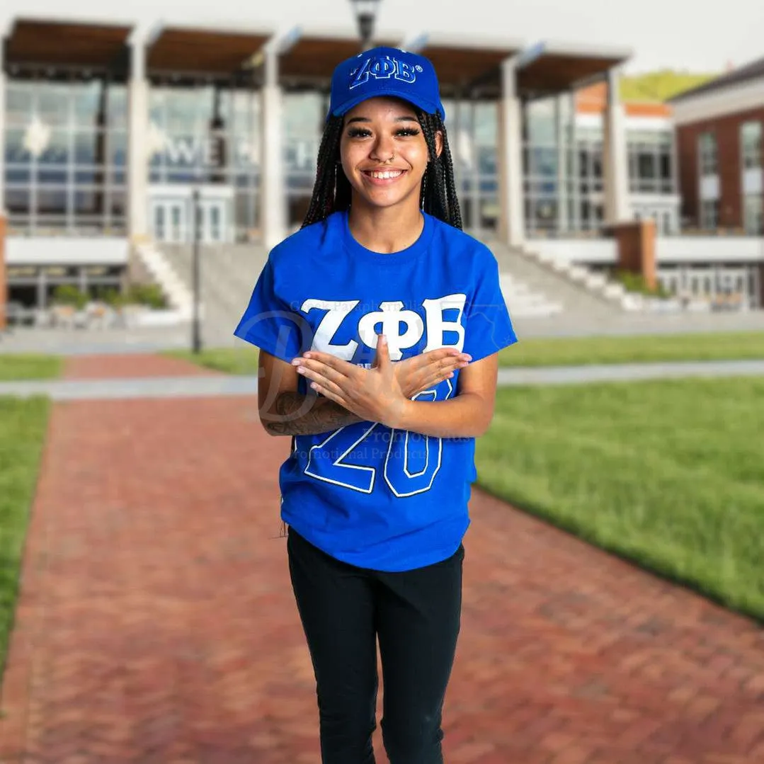 Zeta Phi Beta ΖΦΒ Greek Letters Mesh Flex Fit Embroidered Hat