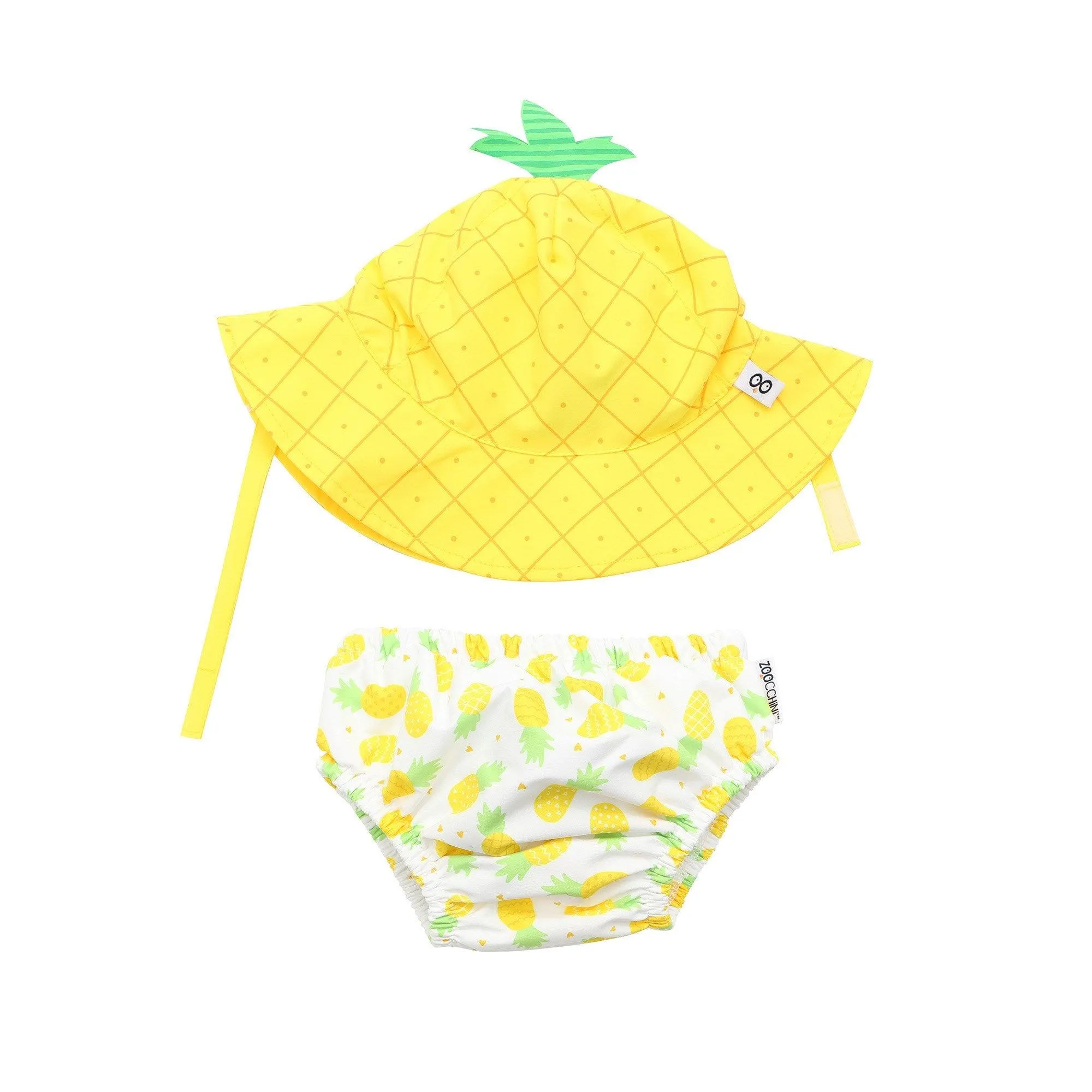 Zoocchini UPF50  Baby Swim Diaper & Sun Hat Set (Large 12-24months)