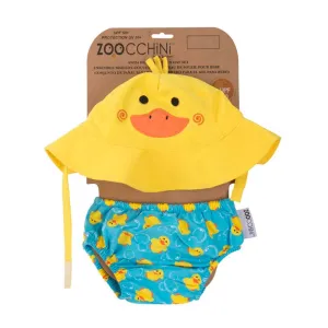 Zoocchini UPF50  Baby Swim Diaper & Sun Hat Set