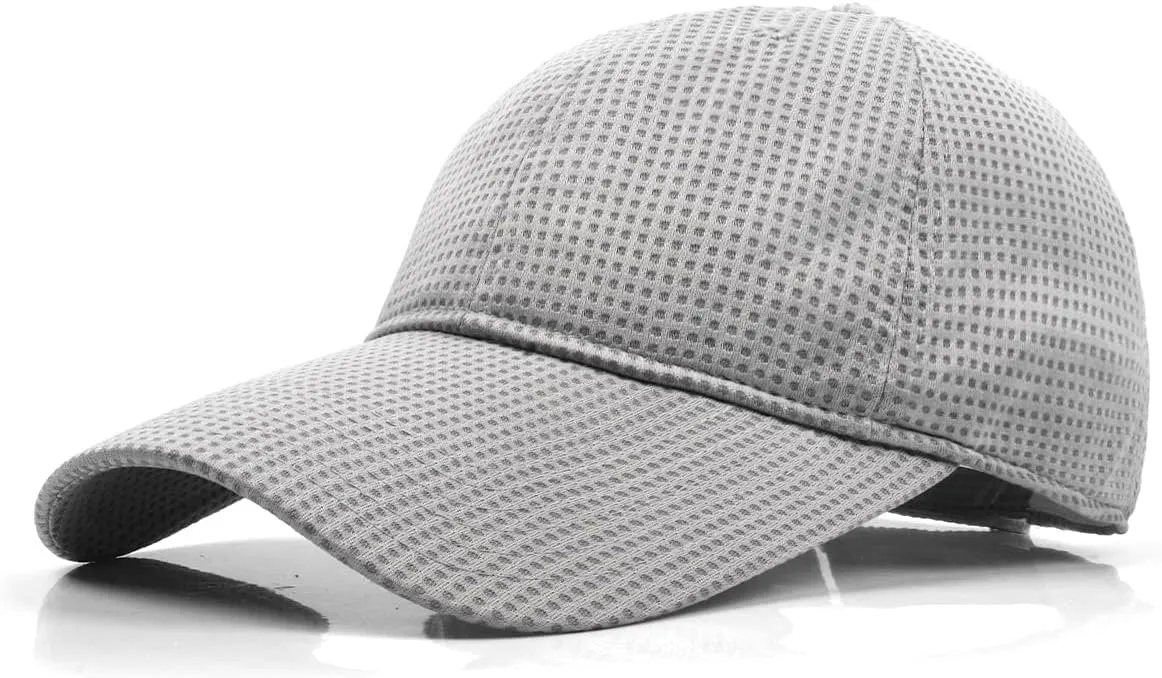 Zylioo Oversize XXL Baseball Cap,Long Brim Mesh Cap for Big Heads 22"-25",Large Summer Sun Hat