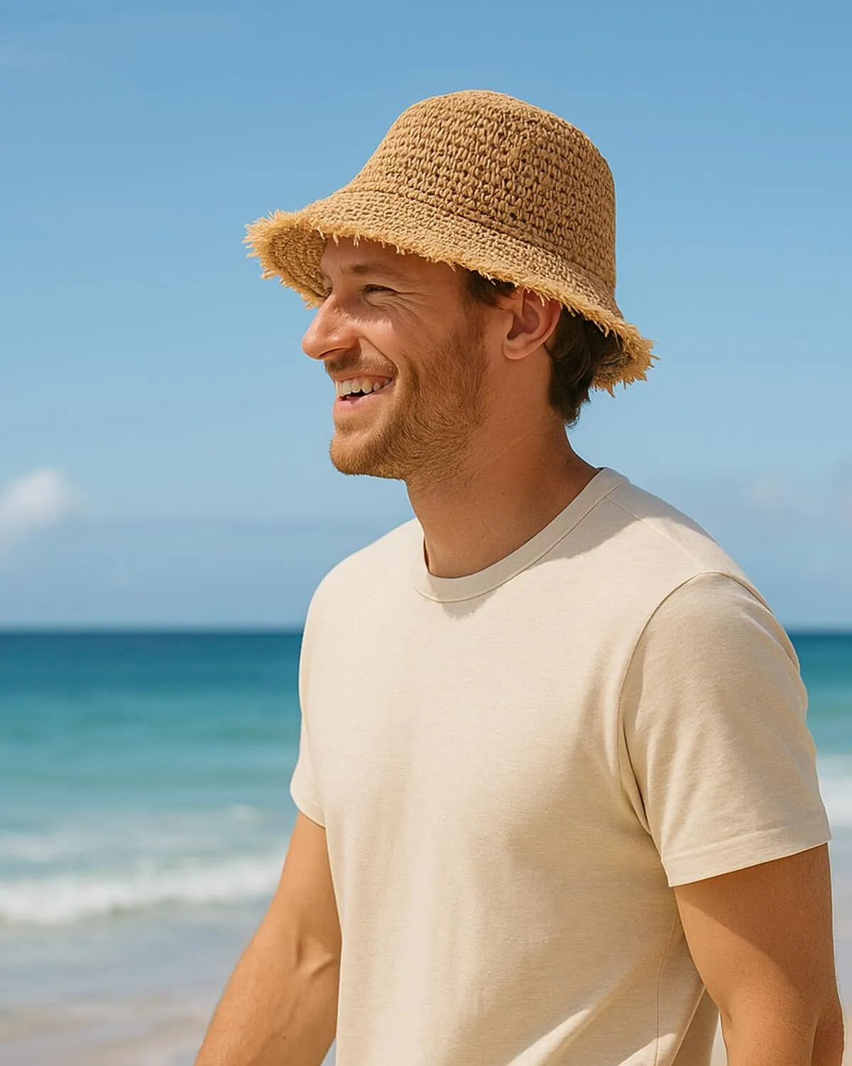Zylioo XXL Oversize Straw Bucket Hats,Large Summer Travel Hats,Shapeable Wide Brim UPF 50 Beach Sun Hats Packable